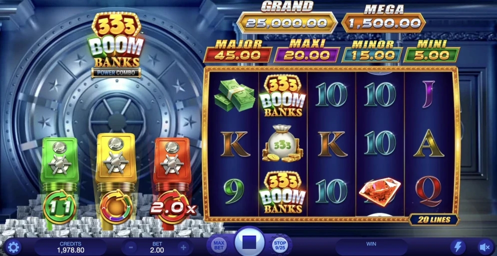 333 Boom Banks Power Combo Slot