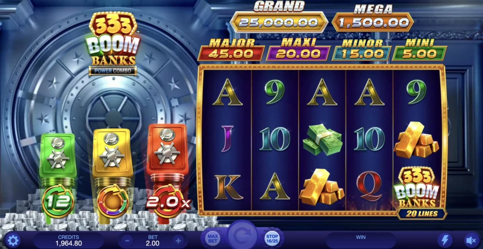 333 Boom Banks Power Combo Slot