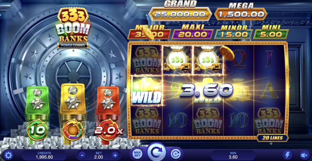 333 Boom Banks Power Combo Slot