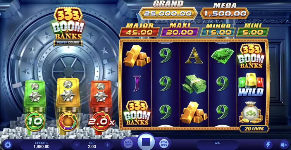 333 Boom Banks Power Combo Slot