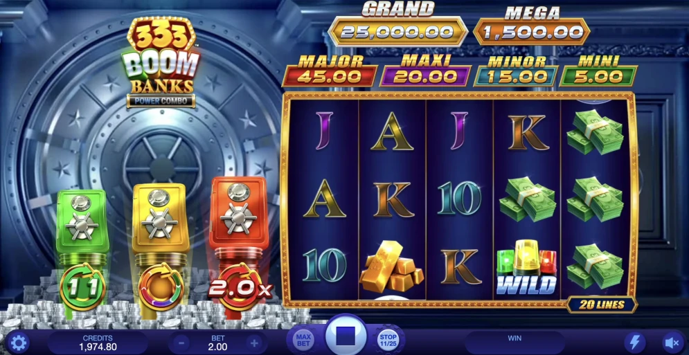 333 Boom Banks Power Combo Slot