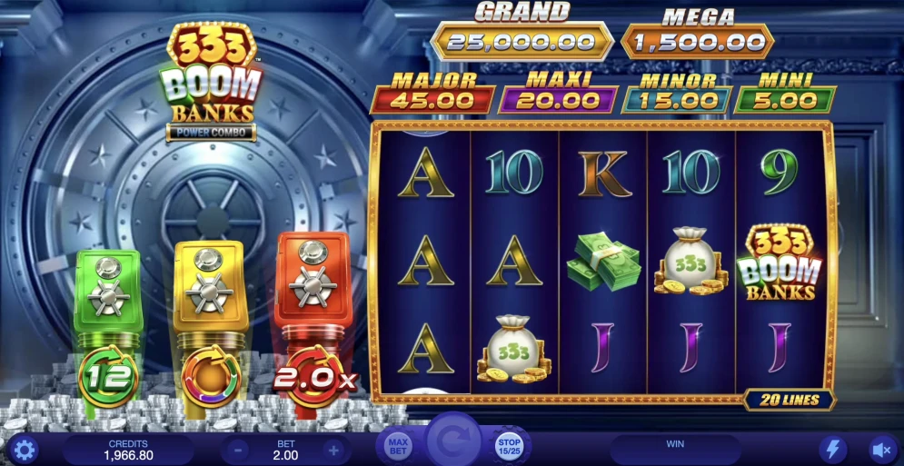 333 Boom Banks Power Combo Slot